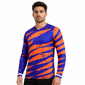 เสื้อเจอร์ซีย์มอเตอร์ไซค์วิบากแบบสั่งทำพิเศษสำหรับทีมดาวน์ฮิลล์ ระบายอากาศได้ดี กันลม ไซส์ใหญ่ แขนยาว สำหรับฤดูร้อน - Product Image 4
