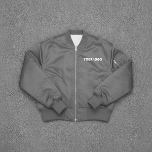 Chaquetas Varsity Personalizadas Extra Grandes, Económicas, Lisas, con Cuello Alto, Logotipo Frontal, Impermeables, Reversibles, para Hombre, al por Mayor, Color Negro - Product Image 3