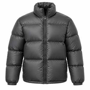 Custom Logo Printed Plain Bubble <b>Coat</b> <b>Men's</b> Down Padded Winter <b>Puffer</b> <b>Long</b> Jacket New Fashion Shiny <b>Puffer</b> Jackets - Product Image 4