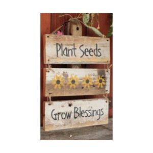 Letrero Decorativo Rústico de Madera para Jardín, Placa de Madera para Exteriores, Letrero Personalizado para Jardín de Flores, Decoración para Colgar en la Pared - Product Image 1
