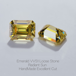 Rehaussez votre style avec notre diamant en vrac de couleur émeraude de 0.50 ct cultivé en laboratoire avec une clarté VVS excellente coupe pour vos bijoux - Product Image 2