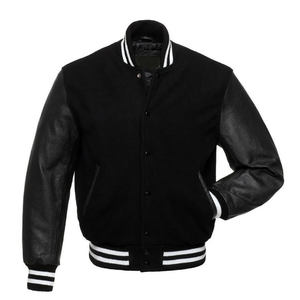 OEM Wholesale Men's Stylish Running Varsity Jacket Custom Size Zip & Button Closure Custom Color <b>Block</b> Design - Product Image 3
