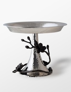 Plateau de service doré à deux niveaux gravé, écologique, avec poignées décoratives, pour présentation de desserts de fête, support métallique de style vintage - Product Image 6