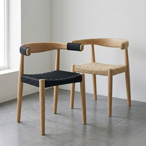 Chaises de salle à manger en teck, vente en gros directe d'usine, style Japandi minimaliste, chaise tressée en corde, fournisseur B2B pour restaurants et hôtels commerciaux - Product Image 5