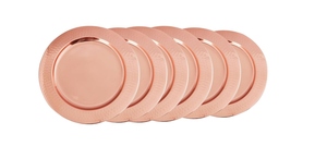 Plato de presentación de oro rosa de nuevo diseño, plato de presentación de metal martillado, plato de presentación de lujo para mesa, plato de presentación para boda, plato decorativo. - Product Image 2