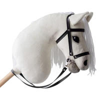 Cheval à Bascule Personnalisable Réaliste en Peluche et Bois Fait Main pour Enfants et Tout-Petits