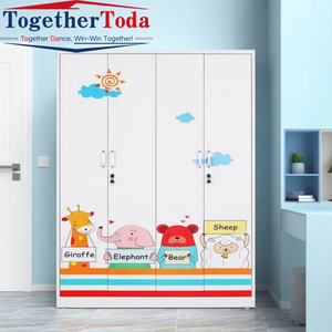 <span class=keywords><strong>Armadio</strong></span> Guardaroba in Metallo Personalizzabile con Due <span class=keywords><strong>Ante</strong></span> Scorrevoli, Grande Capacità di Stoccaggio <span class=keywords><strong>per</strong></span> Camera da Letto - Product Image 6