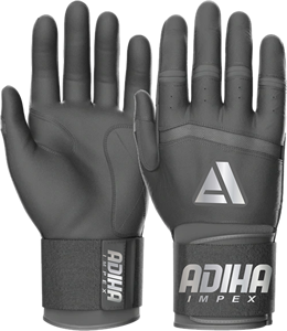 ถุงมือตีเบสบอลหนัง Adiha Impex - ดีไซน์ทนทาน น้ำหนักเบา ปิดด้วยแถบตีนตุ๊กแก สำหรับผู้ใหญ่ทุกเพศ ปรับแต่งสีได้ - Product Image 1