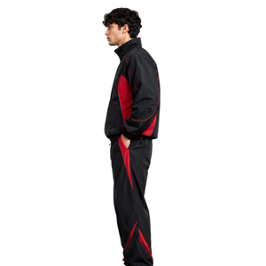 <b>Men</b> Nylon Tracksuit Full Zip <b>Jacket</b> with Matching Pants Lightweight Athletic Sportswear OEM ODM Factory Wholesale Tracksuit - Product Image 3