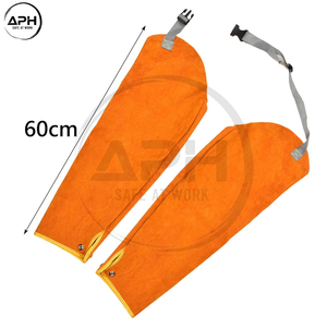 Mangas de Soldadura de Cuero de Alta Calidad, Último Modelo, para Taller, con Correa Ajustable, Color Personalizado, Suministro de Fábrica, Protección Completa para el Brazo - Product Image 2