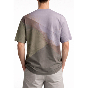 เสื้อยืดผู้ชายขายดี ราคาถูก คุณภาพสูง ระบายอากาศได้ดี พิมพ์ลาย ทรงหลวม สัมผัสนุ่ม ผ้าฝ้าย 100% ขายส่ง - Product Image 2