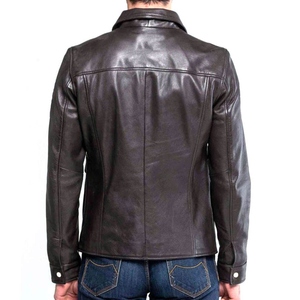 Men's Genuine <b>Leather</b> Winter <b>Jacket</b> 2025 New Breathable Sheep Fur Collar <b>Long</b> Sleeve Button Custom Made <b>Leather</b> <b>Jacket</b> - Product Image 3