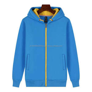 Vente de gros LOGO personnalisé Sweat-shirt en velours pour homme Sweat à capuche marron Sweat-shirt à manches longues - Product Image 5