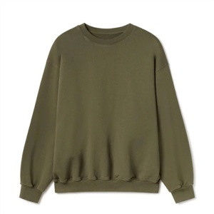 2025 New Arrival Men's High Quality Pullover Crew Neck Sweatshirt Customizable Best Seller for Winter Season Plain Dyed - Product Image 6