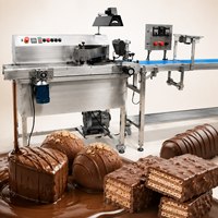 Table vibrante pour fondre le chocolat, équipement de pâtisserie, machine automatique de glaçage au chocolat pour usage commercial