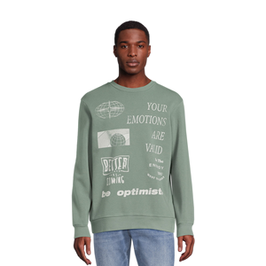 New Arrival Daily Usage Winter Season Plus Size Men's Printed Slim Fit Sweatshirts Stylish Breathable Knitted Premium Sweatshirt - Product Image 2