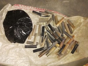 Rouleaux de corne de buffle faits à la main, pointes de corne de buffle solides en rouleaux - Product Image 3