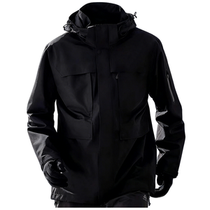 Veste imperméable unisexe à capuche pour l'extérieur - Tex 10 000 mm, coupe-vent, veste de pluie, veste softshell pour le camping - Product Image 5