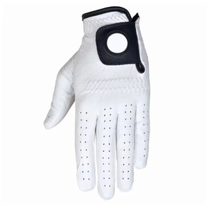 Adult Breathable Light <b>Weight</b> Long Lasting Durable Hand Sports Cabretta White Golf <b>Gloves</b> Genuine Leather Hand Grips - Product Image 4