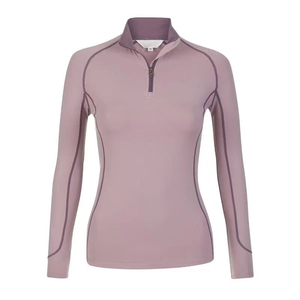Wholesale Women's Riding Show Shirt <b>Long</b> <b>Sleeve</b> Quick Dry <b>Base</b> <b>Layer</b> Competition Training Horse Protection Customized - Product Image 2