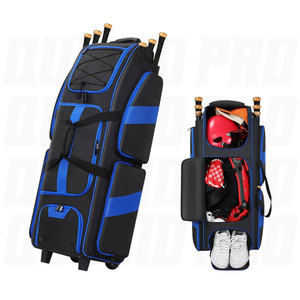 Rolling Baseball Bag Durable Waterproof Baseball Equipment Bag <b>with</b> <b>Wheels</b> Large Capacity Custom Logo Baseball <b>Backpack</b> OEM ODM - Product Image 1