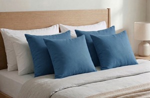 Elegant Solid Cotton Cushion Cover Premium Soft Decorative <b>Pillow</b> Cover For <b>Sofa</b> Living Room Modern Home Decor Fabric Cushion - Product Image 3