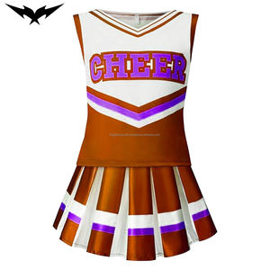 Uniforme de Animadoras Personalizado, Traje de Baile para Niñas y Mujeres, Apliques de Pedrería, Material de Spandex/Poliéster, Logotipo Personalizado - Product Image 2