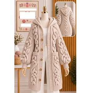 Pulls 100% acrylique ou coton, calibre 12, pour femmes, très tendance, style décontracté, pour la saison hivernale, fournisseur du Bangladesh. - Product Image 5