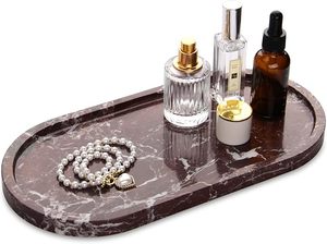Best Selling Premium Natural Marble Tray for Luxury Home Decor Coffee <b>Table</b> Kitchen Bathroom and Dining <b>Table</b> Organization - Product Image 4