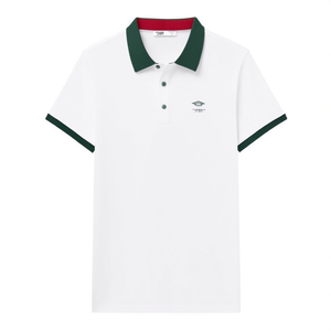 เสื้อโปโล OEM แบบกำหนดเอง น้ำหนัก 220 กรัม สีตัดกัน สำหรับเสื้อยืดแขนสั้นส่งเสริมการขายแบบกำหนดเอง ไซส์ 4XL สไตล์เสื้อกอล์ฟ ผ้าถัก - Product Image 3