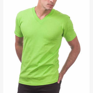 T-shirt pour homme à col en V, en coton, manches courtes, décontracté, basique, confortable, coupe régulière, tissu respirant, à porter au quotidien - Product Image 5