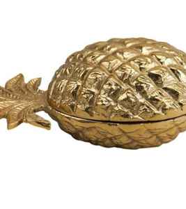 Tapa de Metal Dorada para Vela Aromática, Diseño de Piña, Decorativa, Hecha a Mano, Regalo para Pascua, Cumpleaños, Navidad, Decoración del Hogar - Product Image 3