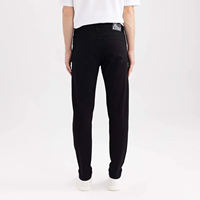 Jeans en denim tricoté respirant et extensible pour homme, coupe droite, grande taille, style vintage, formel, personnalisé en usine, collection printemps-automne