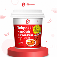 Gâteau de riz coréen traditionnel Tokpokki 105g, style tasse instantanée, authentique nourriture de rue coréenne, vente en gros O'food