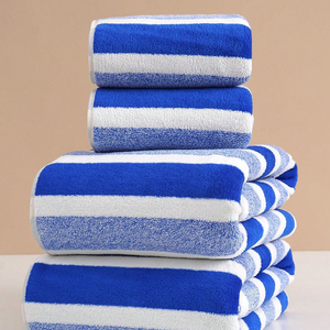 Serviettes de bain rayées de luxe, serviettes de piscine d'hôtel, serviettes extra larges à séchage rapide, serviettes de bain et de piscine extra larges à séchage rapide - Product Image 3