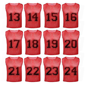 Duramesh Pinnies Scrimmage Vest for Kids Youth and Adults Breathable Lightweight Numbered <b>Training</b> Penny Jerseys for Soccer - Product Image 1