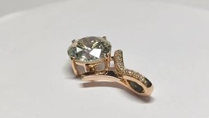 จี้เพชรเม็ดเดี่ยวแบบสั่งทำพิเศษสำหรับผู้หญิง ทองคำแท้ 14k เพชรเพาะเลี้ยง F-VVS2 งานแฮนด์เมด เครื่องประดับเพชรทองคำคุณภาพสูงสำหรับเธอ - Product Image 6