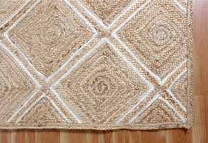 Colección de Alfombras Rugsmore - Alfombra de Yute Natural con Diseño de Diamantes, Alfombra de Yute del Fabricante Nhat Minh, Hecha a Mano en Vietnam, Venta al Por Mayor - Product Image 5