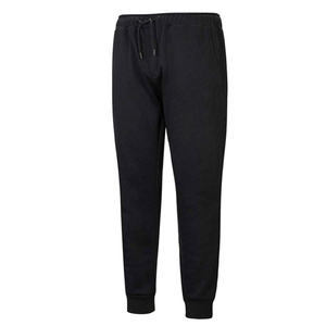 Pantalones Deportivos Unisex Negros de Algodón, 2 en 1, con Capucha, Color Sólido, Cintura con Cordón, Bolsillos Laterales, Estilo Casual para Otoño, Corte Holgado y Largo - Product Image 4
