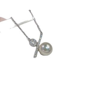 Collar de Perlas de Agua de Mar de Alta Gama en Plata S925 para Mujer, Diseño Exclusivo con Símbolo de Porcentaje, Cadena para Clavícula, Elegante y de Alta Gama - Product Image 5