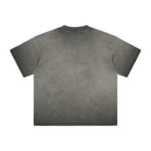 Camiseta de Alta Calidad con Lavado Ácido, Estilo Hip Hop Urbano, Logotipo Personalizado, Camisetas con Lavado Ácido para Hombre, Precio al por Mayor - Product Image 5