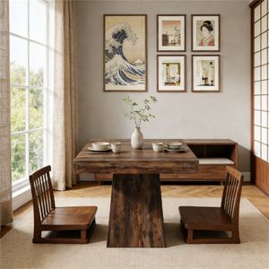 Tavolo Quadrato da Pranzo e Caffè, Arredamento per Cucina e Sala da Pranzo - Product Image 4