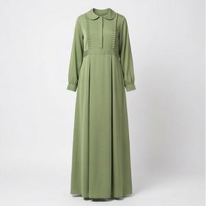 Abaya musulmane de qualité supérieure, tissu personnalisé, couleurs unies, emballage personnalisé, designs sur mesure, vente en gros, vêtements islamiques pour femmes - Product Image 1