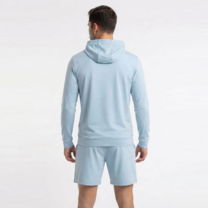 Best Polyester/Cotton Material High Street Style Quick Dry Men Hoodies and Shorts <b>Sets</b> Customized Color - Product Image 4