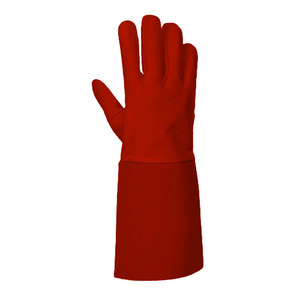 Gant de travail réfléchissant en cuir de chèvre pour la protection des mains industrielles, résistant aux étincelles et à la chaleur, idéal pour le soudage TIG et les soudeurs de barbecue - Product Image 4