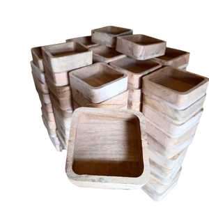 NEW DESIGN WOODEN CANDLE BOWL - Product Image 2