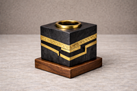 Brûleur à Bakhoor Arabe Madkhan de Luxe, Fait Main en Bois Massif, Porte-Encens Aromatique Oud, Bela Artisan, Décoration Intérieure Indienne, Toutes Saisons