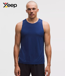 Débardeur de sport décontracté pour homme XEEP XC-GTT-35 – Qualité supérieure, respirant, séchage rapide, imprimé par transfert thermique, tricoté 100 % coton, col rond, devant - Product Image 1