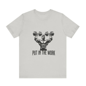 เสื้อยืดคอตตอนผู้ชายไซส์ใหญ่ พิมพ์ลายแมวยกบาร์เบล สไตล์ลำลอง คอกลม แขนสั้น เสื้อเจอร์ซีย์ฟิตเนส เสื้อยืดออกกำลังกายสำหรับผู้ชาย - Product Image 5