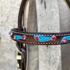 บังเหียนโพโลแบบเย็บประณีตสั่งทำพิเศษ พร้อมสายบังเหียนแบบอังกฤษ ราคาขายส่งจากโรงงาน ผู้ผลิตแผ่นรองอกม้า - Product Image 4